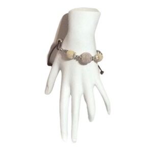 UNBRANDED Natural LAVA BEAD Essential Oil BRACELET With Adjustable Cord